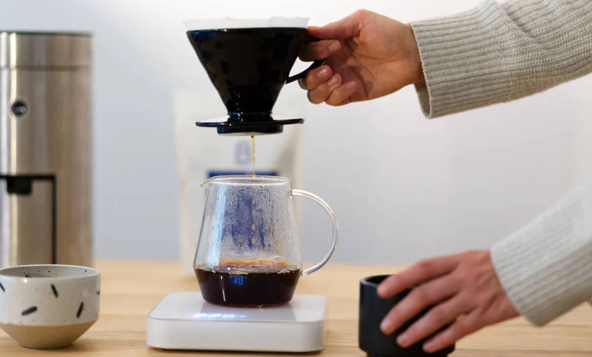 Ethiopian coffee brewed in an automatic drip coffee maker for Canadian home brewers