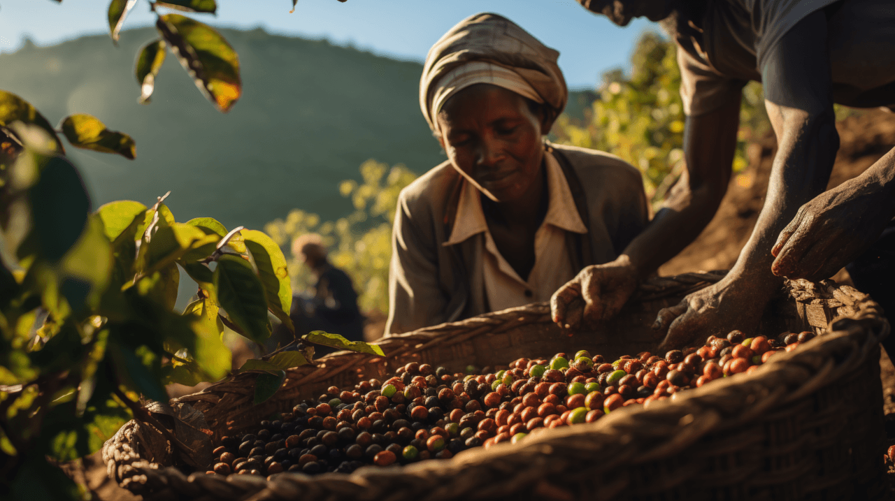 Sustainable coffee farming in Ethiopian highlands